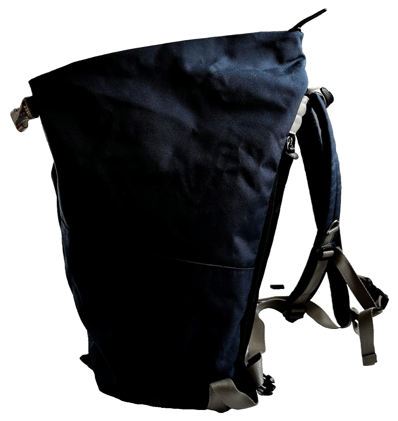 Duffle Bag Back Pack Solid Blue Adjustable Straps… - image 1