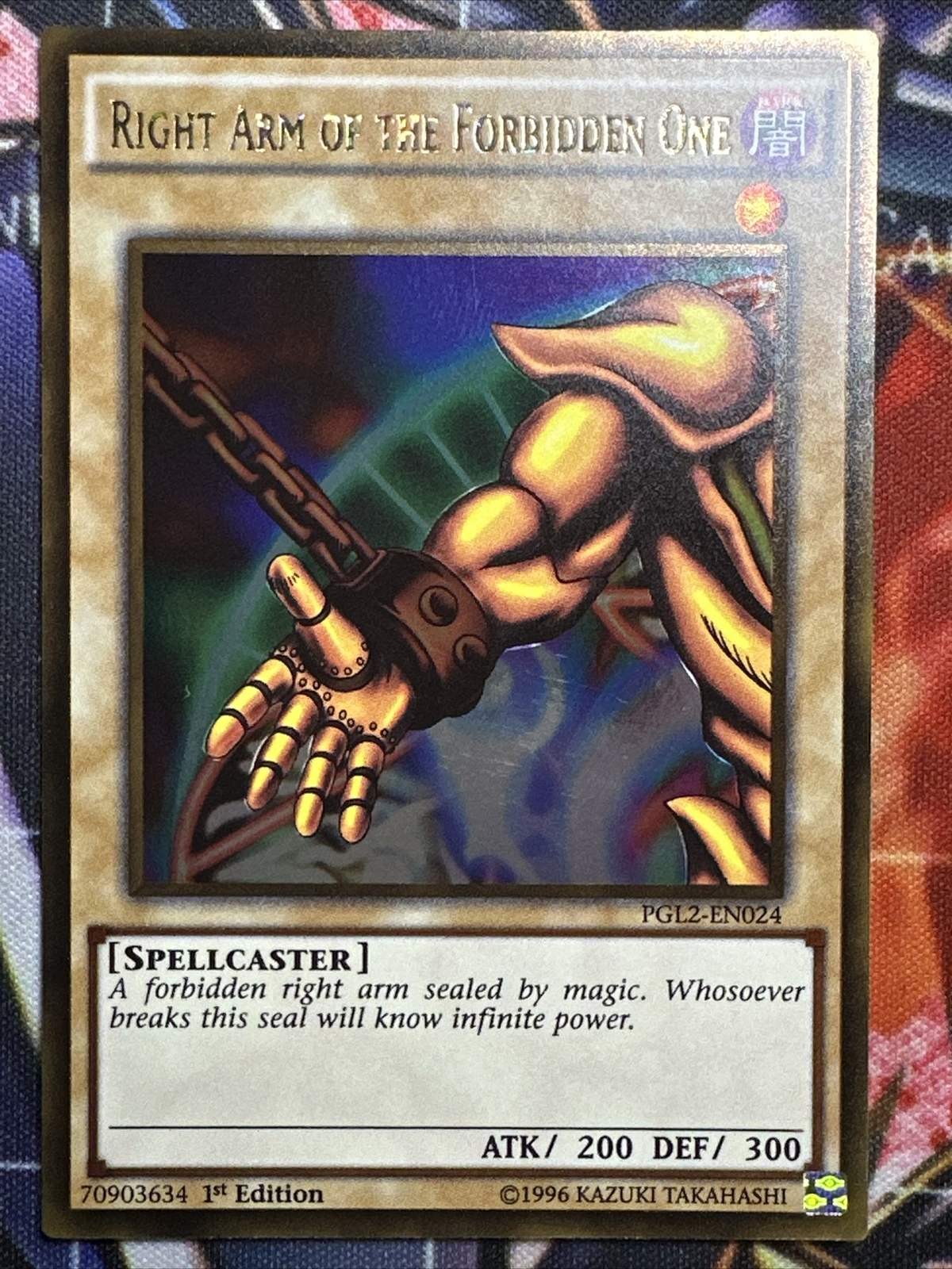 Carte Yu-Gi-Oh Left Leg Carte Yu-Gi-Oh! Left Leg Of The Forbidden One PGL2- EN023 - Édition Gold Rare Unlimited Premium Gold Premium Gold Return Bling