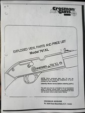 Crosman 761XL 761 XL 1972 - 1981 TUNE-UP REBUILD RESEAL O-RINGS SEAL KIT  Guide