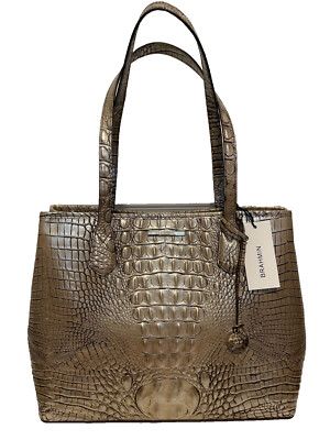 NEW WITH TAGS BRAHMIN MEDIUM JULIAN EXPRESSO OMBRE MELBOURNE LEATHER PURSE