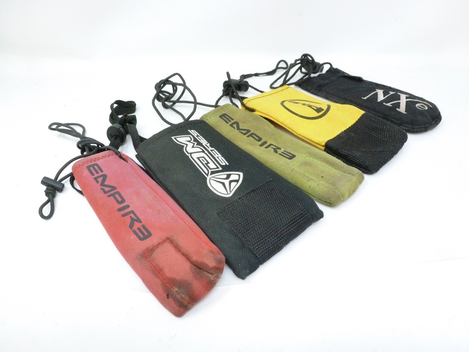 5 VINTAGE OG PAINTBALL MARKER GUN BARREL CONDOM COVER NXE EMPIRE DYE