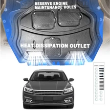 For VW Passat 2011-2018 Auto Engine Cover Chassis Guards Shield Mud Flaps Black