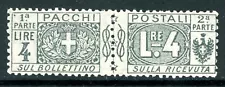 Italy 1914 Parcel Post 4 Lire Slate Scott Q15 Mint R529