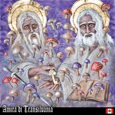 religious art sacred painting contemporary modern saint old man men portrait god