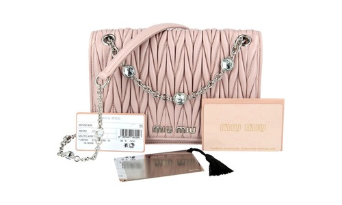 MIU MIU by PRADA MATELASSE CRYSTAL BANDOLERA BOLSO DE MANO 1BP065 - Imagen 11 de 11