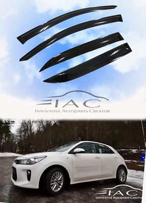 For Kia RIO Hatchback 17-21 Window Visor Vent Sun Shade Rain Guard