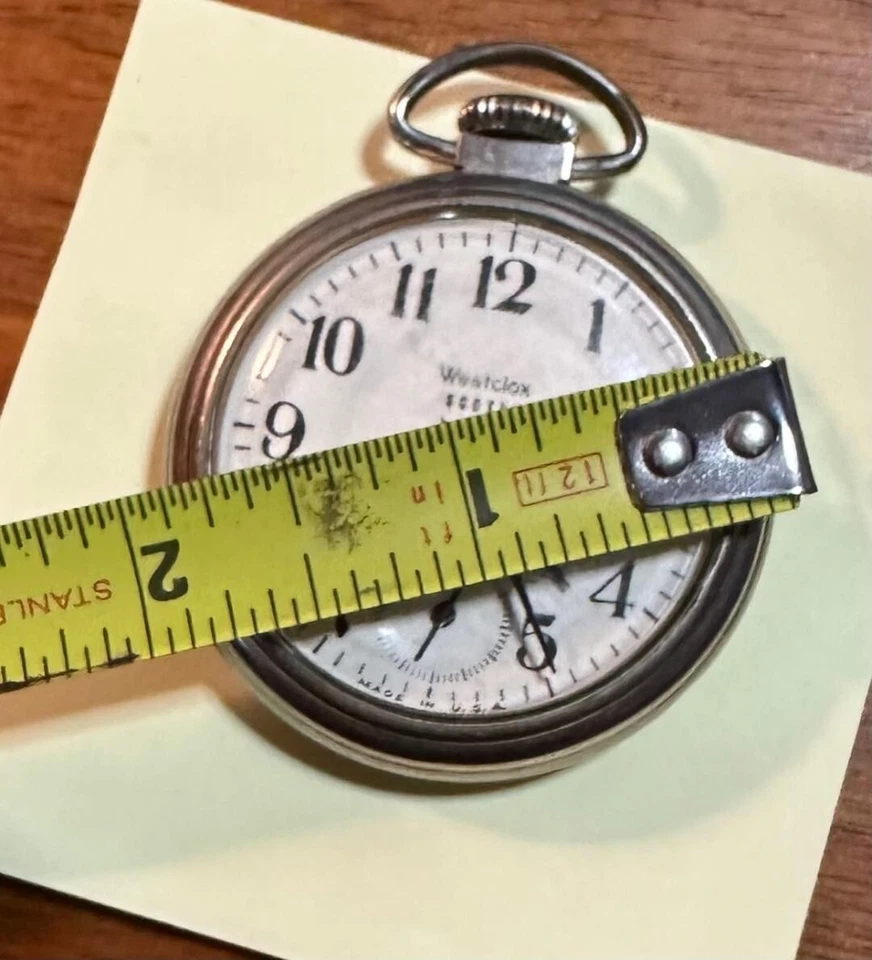 Vintage Westclox Scotty Pocket Watch USA - Works Then Stops #B27 - Image 4 of 4