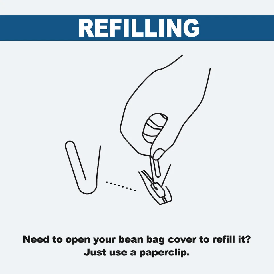 Vivva 100X120CM Extra Large Bean Bag Chairs Adults Couch Lazy Lounger Sofa Cover - image 3 of 4