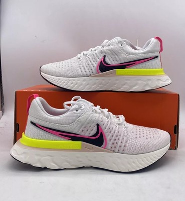 Nike React Infinity Run Flyknit 2 'Rawdacious' White Pink DJ5396-100 Womens Sz 5
