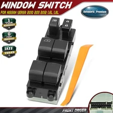 Front Driver Left Power Window Switch for Nissan Versa 2010 2011 2012 1.6L 1.8L
