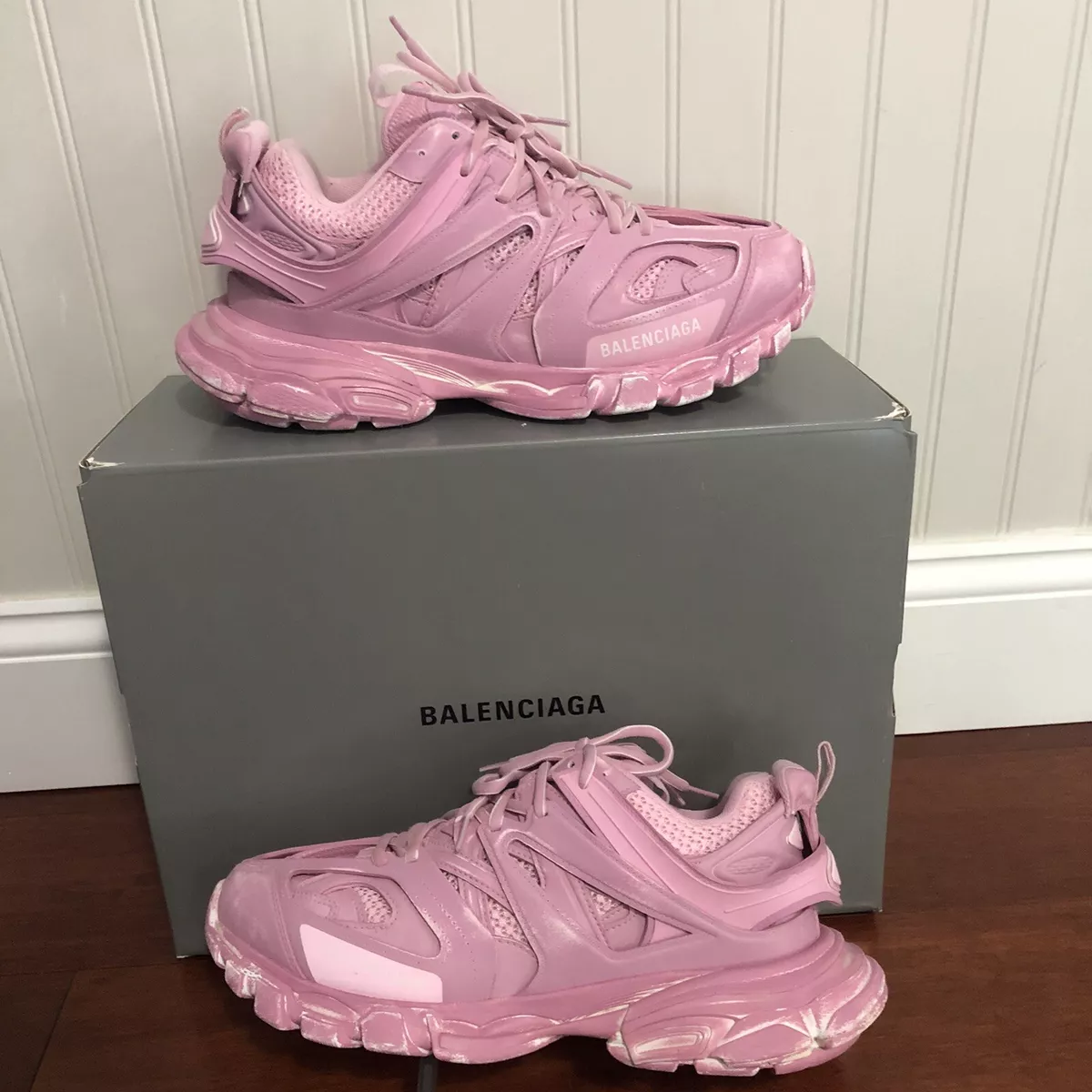 Balenciaga Women's Track Sneaker - Pink - Low-top Sneakers - 6