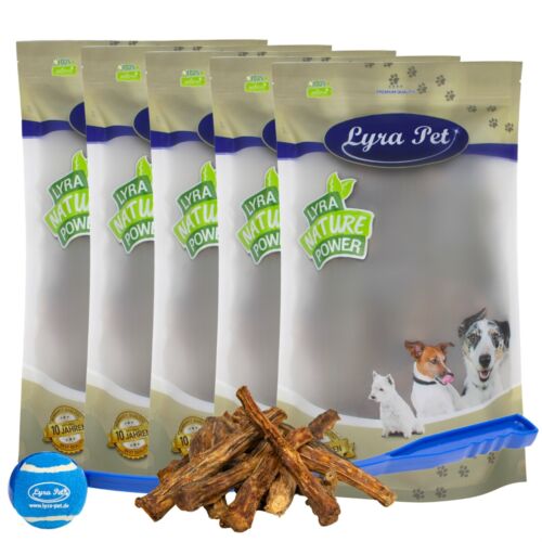 5 kg Ochsenschwanz natur Kausnack Leckerli Hund Lyra Pet® + Ballschleuder - Bild 1 von 7
