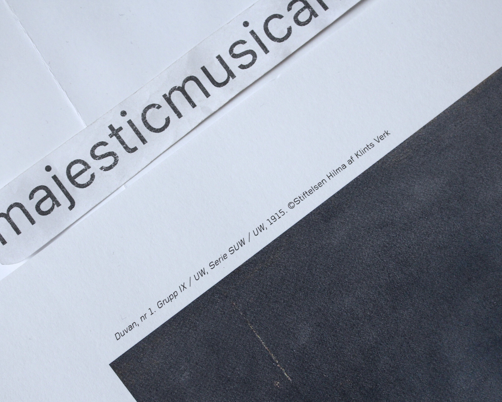 HILMA AF KLINT HEART ENTWIND ORIGINAL 2020 EXHIBITION POSTER LARGE