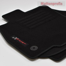 Mattenprofis Velours Logo Fußmatten für Seat Leon III 5F ab Bj.09/2012 -