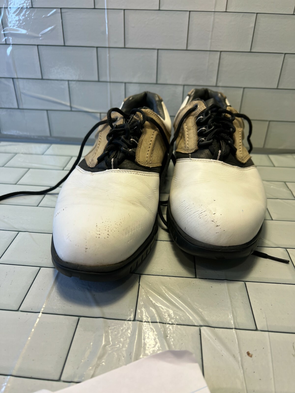 FootJoy Contour Series Men’s Soft Spike Leather Golf Shoes Size 9.5 43