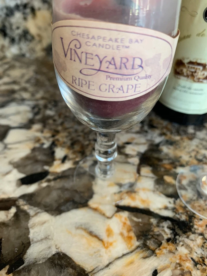 Juego de 4 velas de copa de vino en miniatura llenas de velas perfumadas Foto 4 de 4