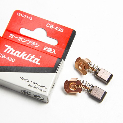 Carbon Brushes 7x7.35X10mm Makita CB430 for Cordless Drill 6203D 6217D 6233D - Picture 2 of 6