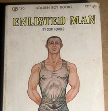 ENLISTED MAN  1978 VINTAGE PULP NOVEL GAY INTEREST GOLDEN BOY GB126  RARE NICE