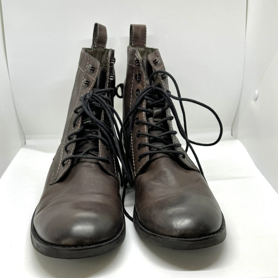 Calvin Klein Brown Leather ALL-seasons Hewitt Boot. Men’s 12 GOOD CONDITION - Image 2 of 4