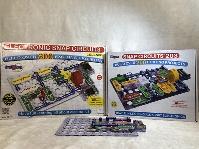 Elenco Snap Circuits SC-300 And SC-203  Electronic Kit Please Read