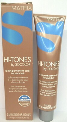 Matrix Socolor Hi-Tones Hi-Lift Permanent Hair Color for Dark Hair 3 oz  CHOICE