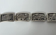 Roderick Tenorio RMT Carolyn Pollack Relios Sterling Storyteller Link Bracelet