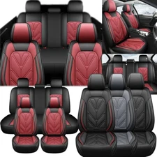For Mercedes-Benz Car Seat Covers NAPA Leather 5-Seat Front Rear Protectors Pad