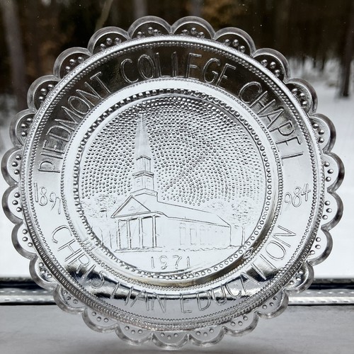 Demorest GA Piemont College Kapelle Wohndeko Georgia Pairpoint Glas Tasse Teller