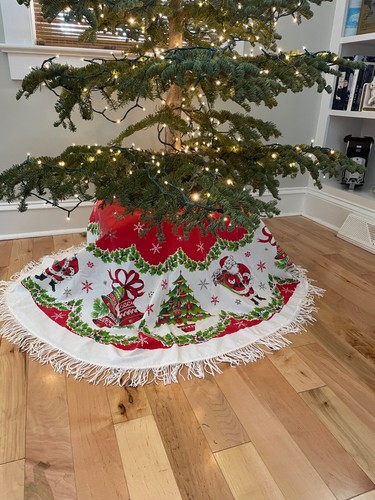 ebay vintage christmas tree skirt