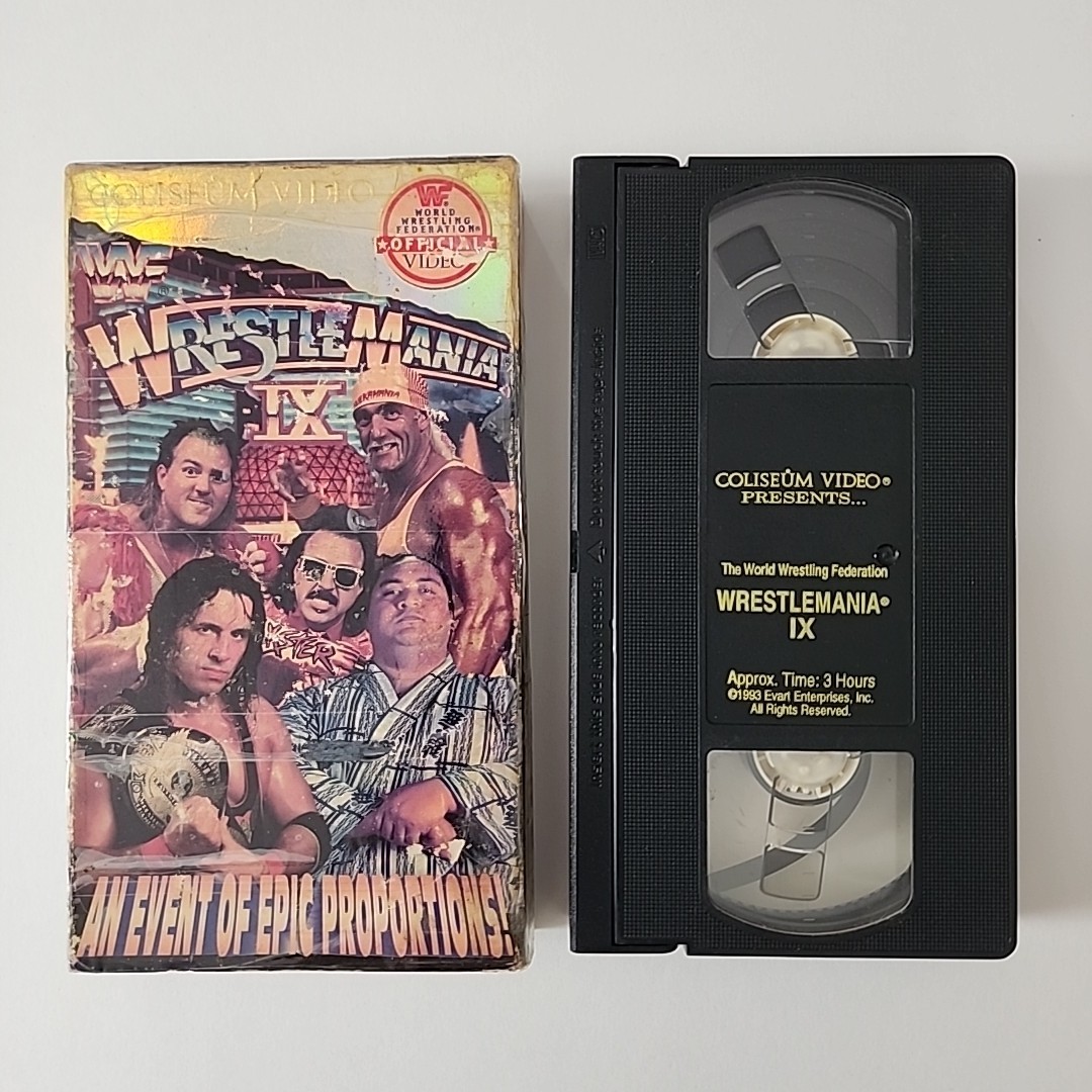WWF Wrestlemania IX (VHS, 1993) Wrestling WWE Coliseum Video