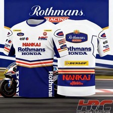 Nankai Rothmans Honda Superbikes Mick Doohan Wayne Rainey Retro T Shirt
