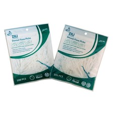 Unflavored  Unwaxed Dental Floss 100 Ct. Kosher 50 Count Pack of 2 , White
