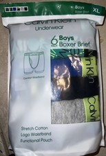 Calvin Klein Boys' Youth Boxer Briefs, 6-pack UNDERWEAR SHORT XL Boy's CK