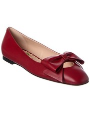 Valentino Bowow Leather Ballet Flat Women's