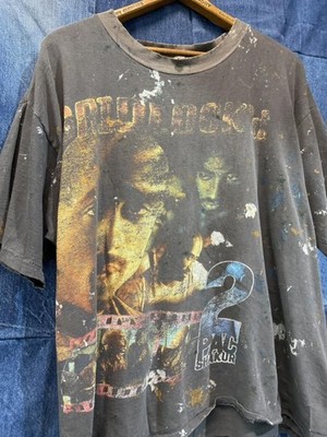 Vintage 90s Tupac Gridlock'd 2pac Rap Tee Boxy XL 25X25 heavily distressed faded