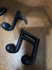 heavy Cast Iron Music Note Hooks — photo 2