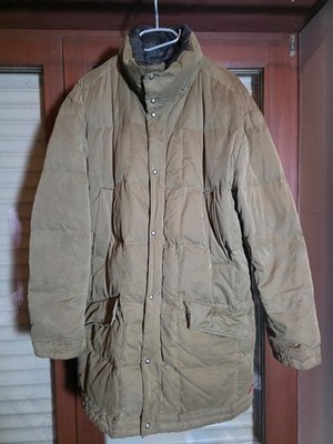 BOSS Hugo Boss Puffer Coat Mens Large Olive Quilted Winter Jacket Insulated