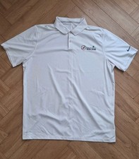 Irish Open Nike Golf Polo Shirt In White Size Men XL Dubai Duty Free