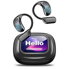 AI Language Translation Earbuds, LCD Touch Screen OWS Real-Time Translator fo...