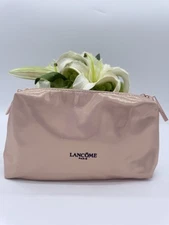 Lancome Cosmetic Dual Zipper Makeup Bag 10 1/4" X 5 3/4"