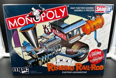 MPC Monopoly Reading Rail-Rod Custom Locomotive Snapit Plastic Model Kit NEW