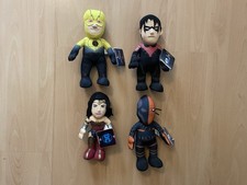 DC Comics Bleacher Creatures 10” Peluche Lote de 4 Flash Inverso, Deathstroke