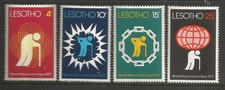 LESOTHO 1977 WORLD RHUMATISM SET. MINT NEVER HINGED