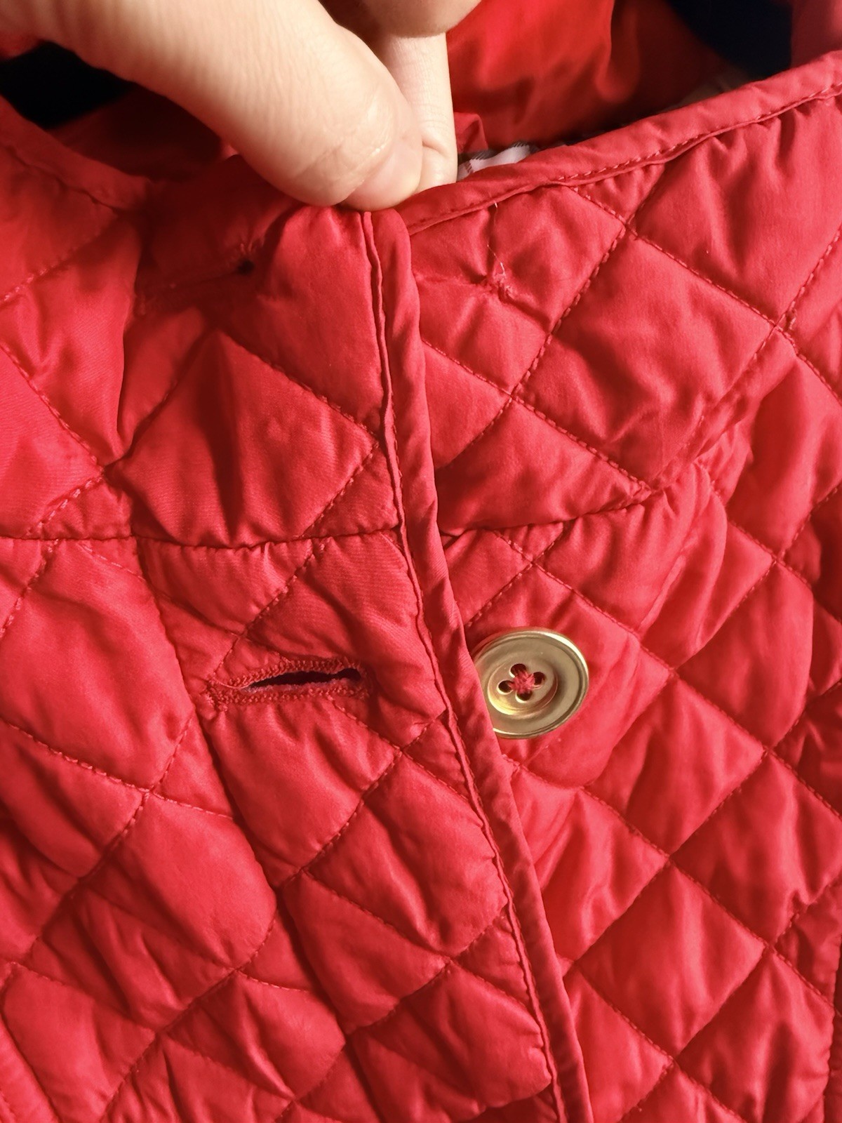 Weatherproof Red Quilted Collared Button Jacket w… - image 2