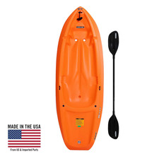 New Lifetime Wave 6 ft Youth Kayak Paddle Included , Orange