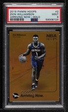 2019-20 Panini NBA Hoops Arriving Now Holo Zion Williamson #2 PSA 9 MINT 6rr