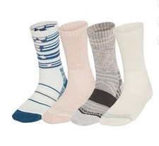Eddie Bauer Women  s Hiking Socks 4-Pairs   Moisture Wicking, Odor Control, Crew