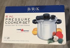 NEW 6 Piece BRK Germany Stainless Steel Pressure Cooker Set -Originally $450