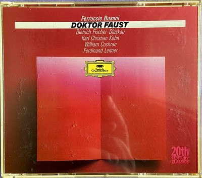 Busoni: Doktor Faust - Ferdinand Leitner Remastered 3 CD Set 1989 DGG Free Ship!