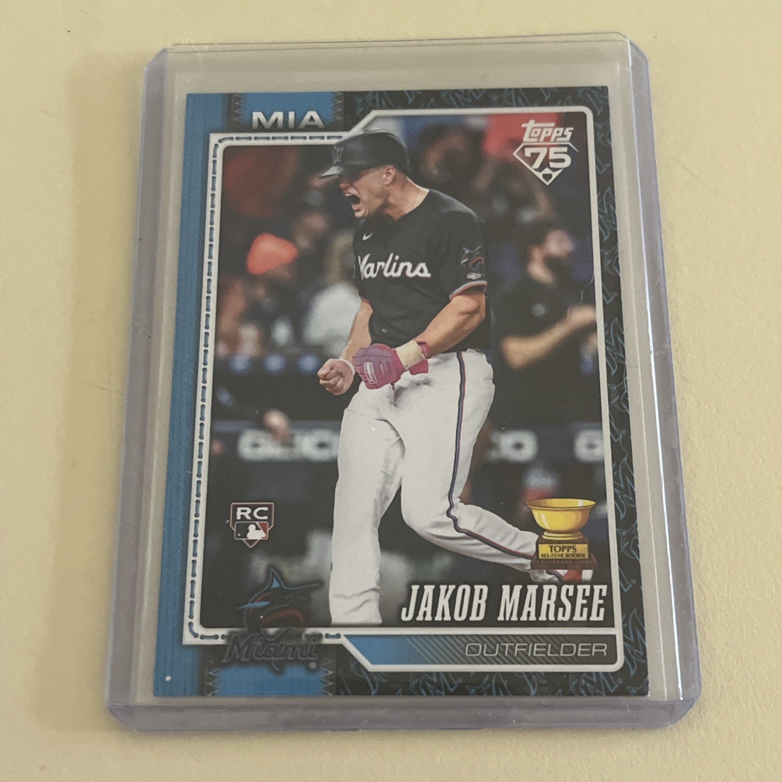2026 Topps Series 1 Team Color Border Jakob Marsee RC Miami Marlins #37